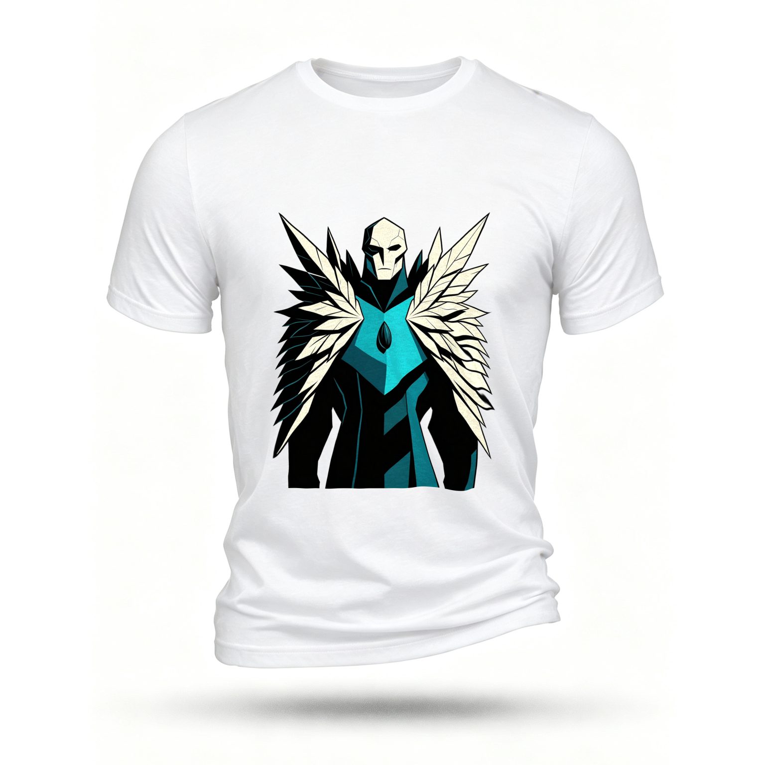 White T-shirt, front print