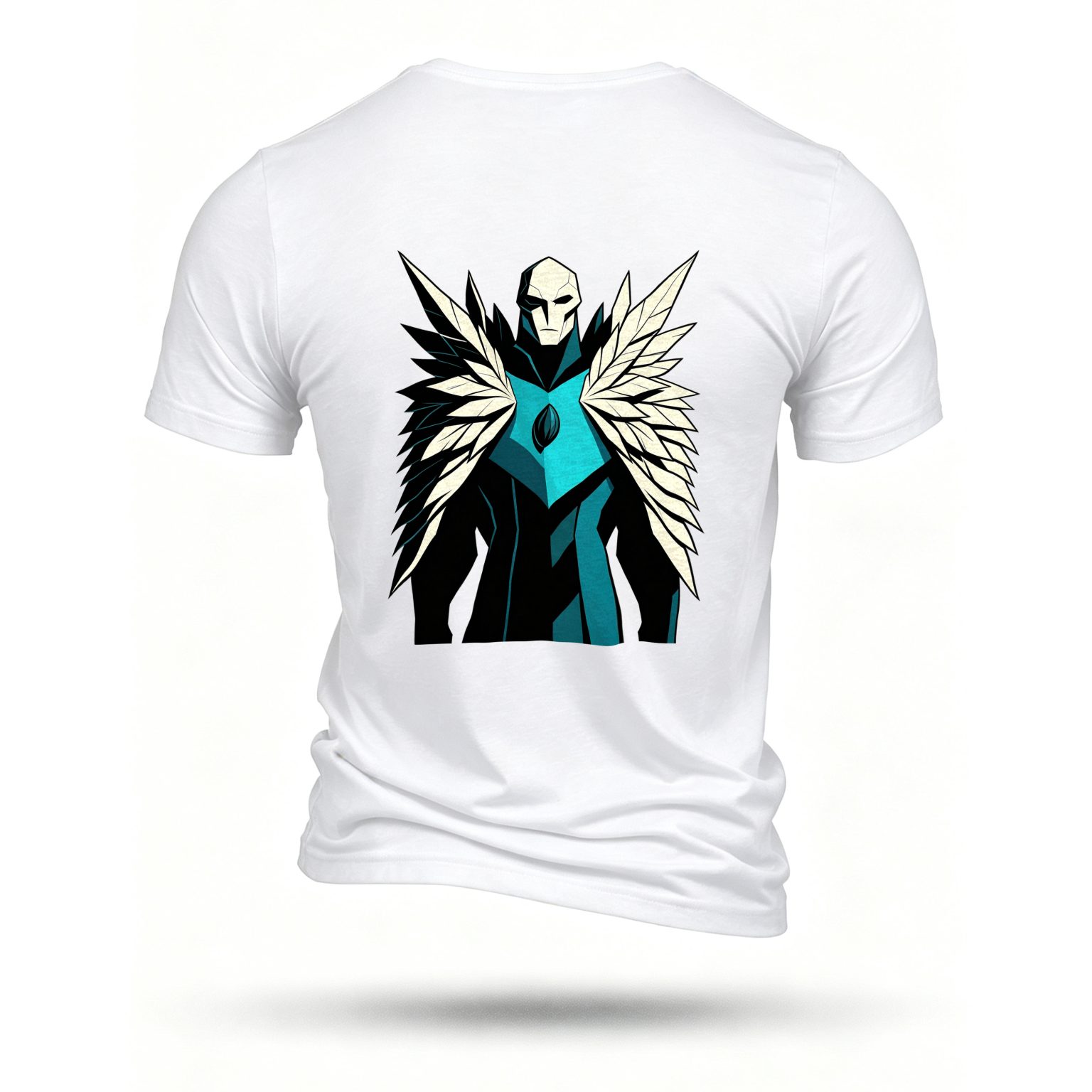 White T-shirt, back print
