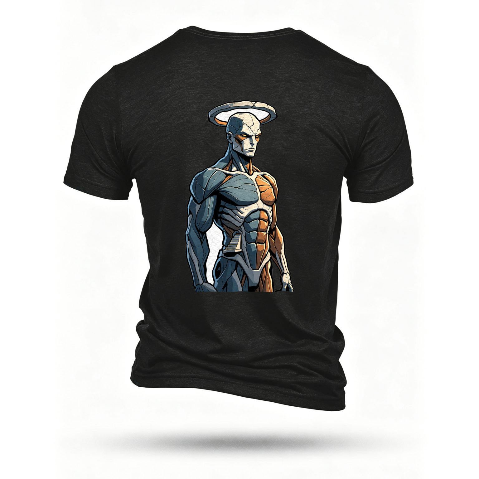 Black T-shirt, back print