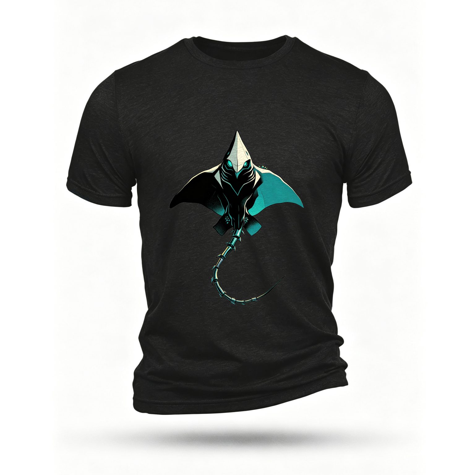 Black T-shirt, front print