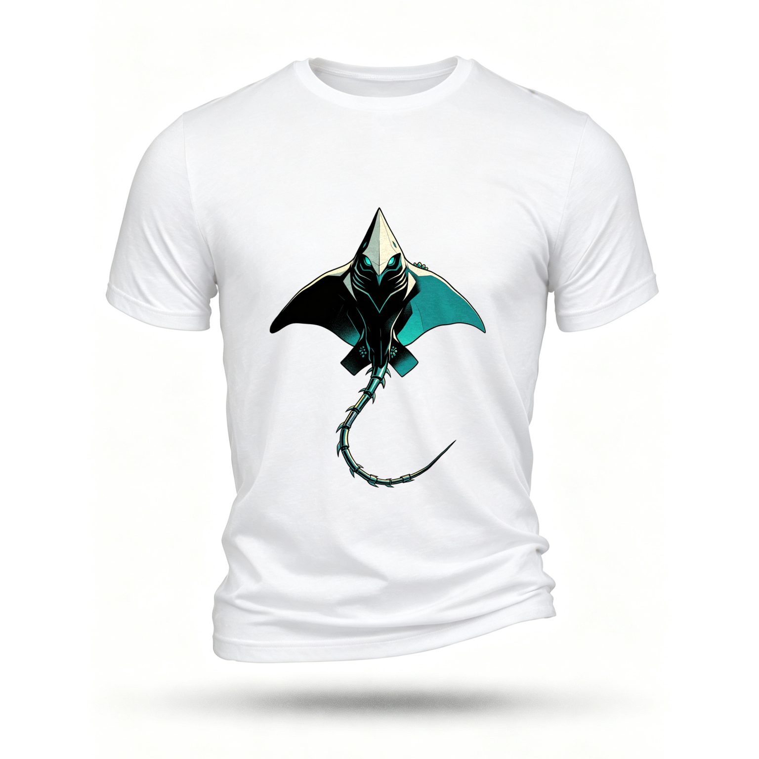 White T-shirt, front print