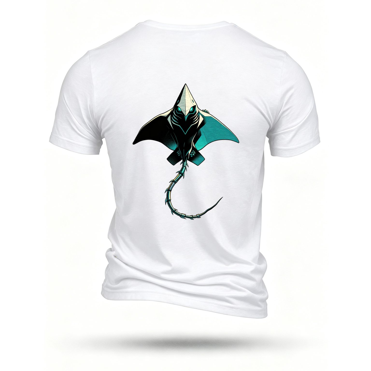 White T-shirt, back print