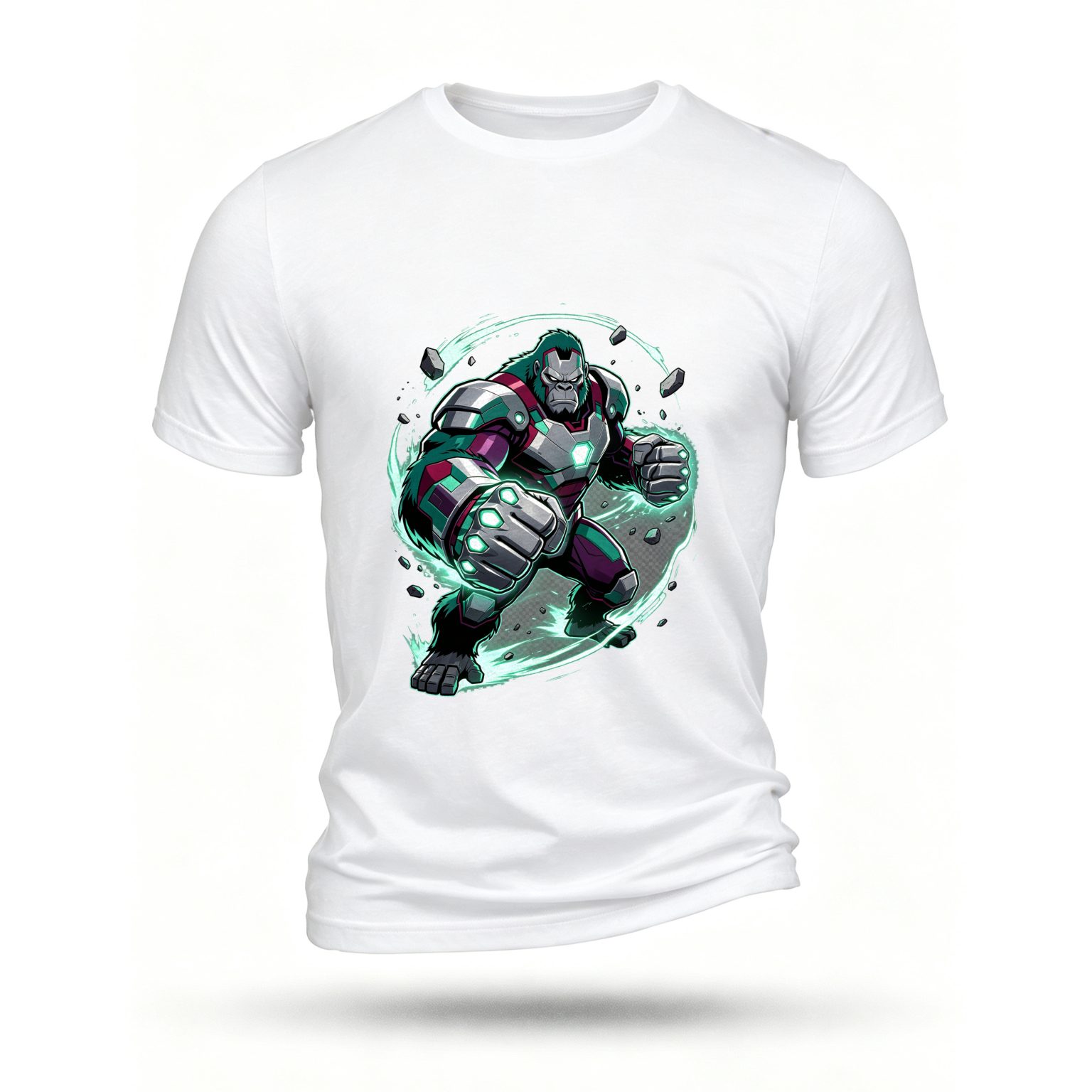 White T-shirt, front print