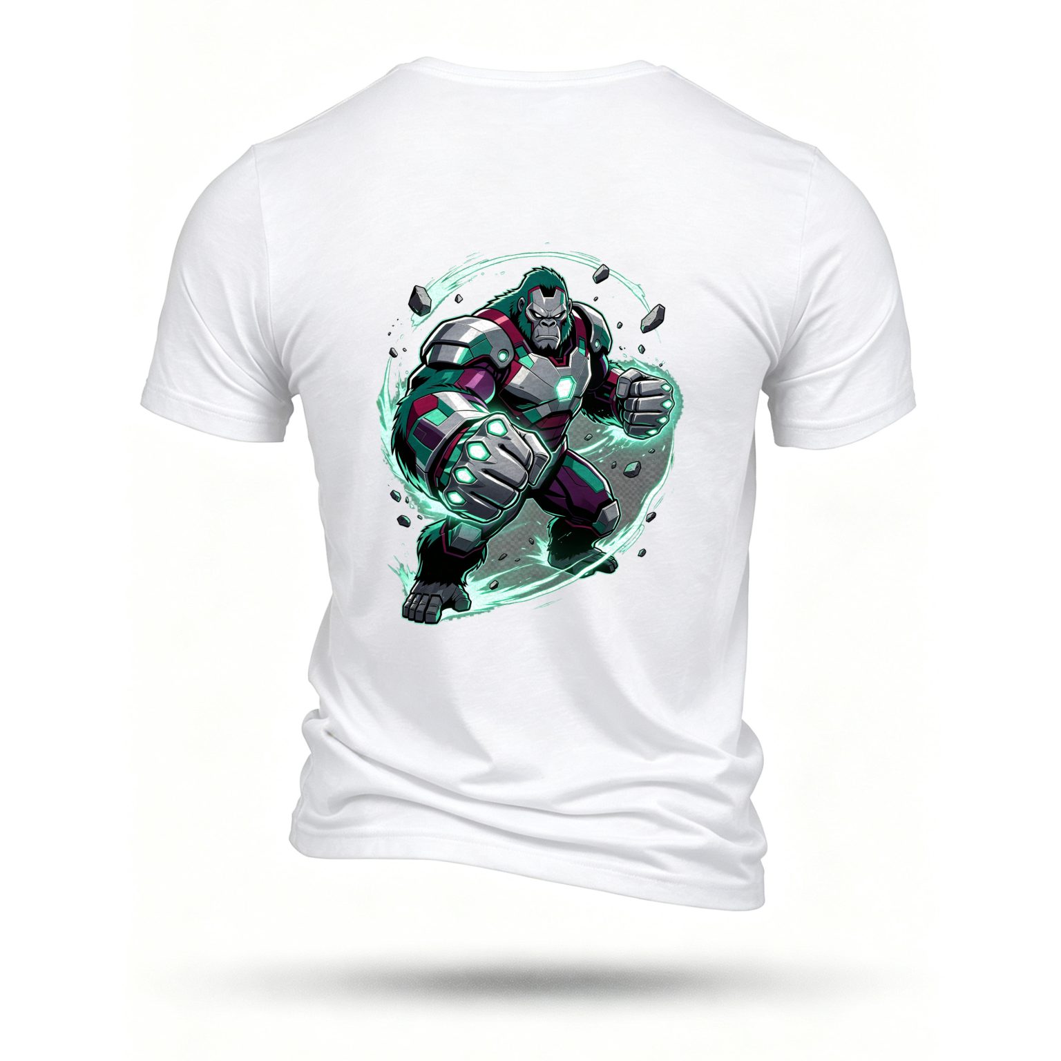 White T-shirt, back print