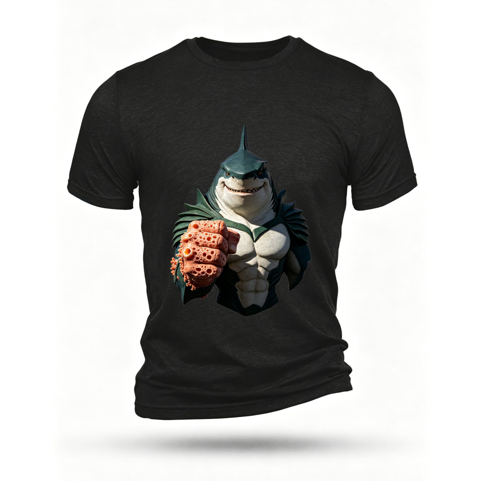 Black T-shirt, front print