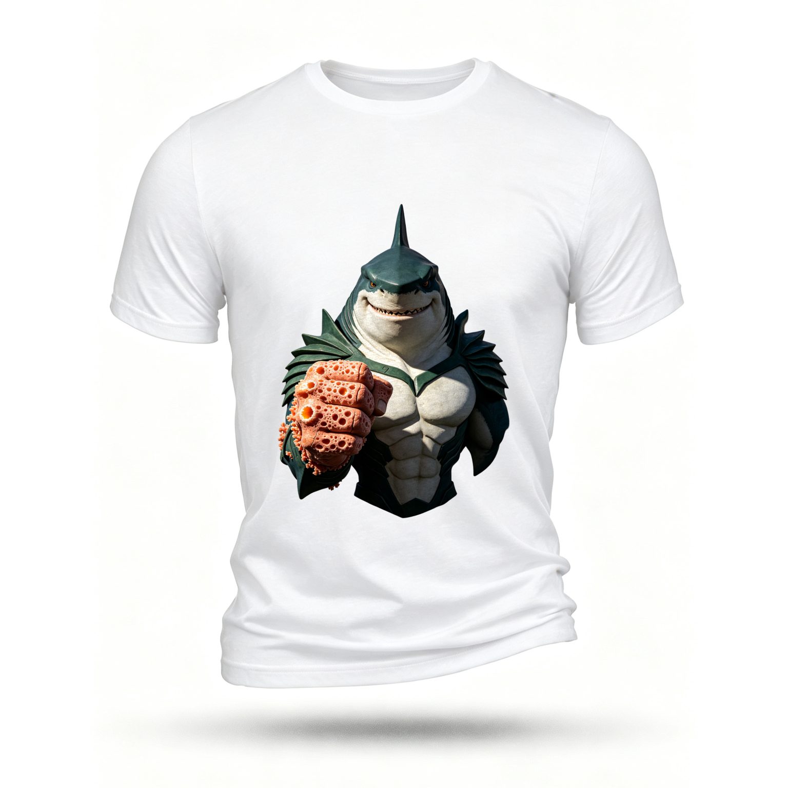 White T-shirt, front print