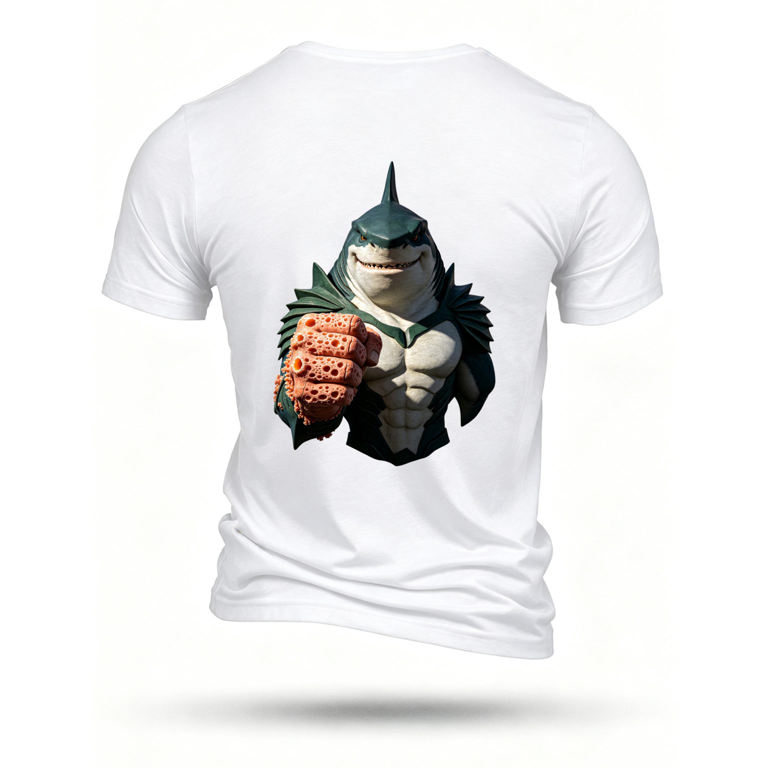 White T-shirt, back print