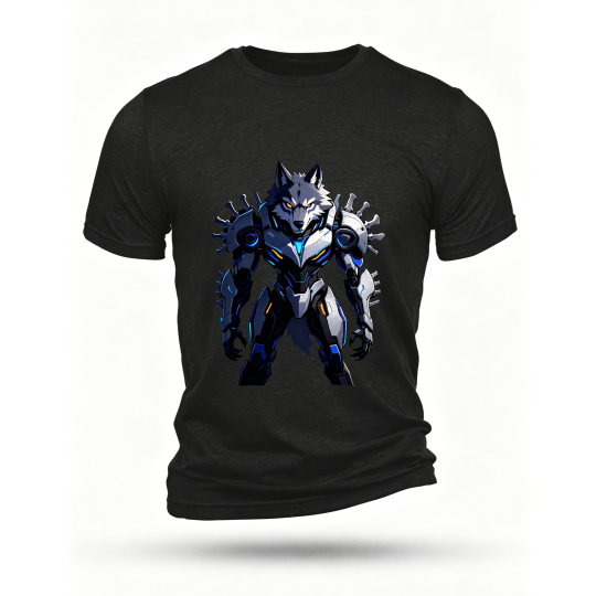 Black T-shirt, front print