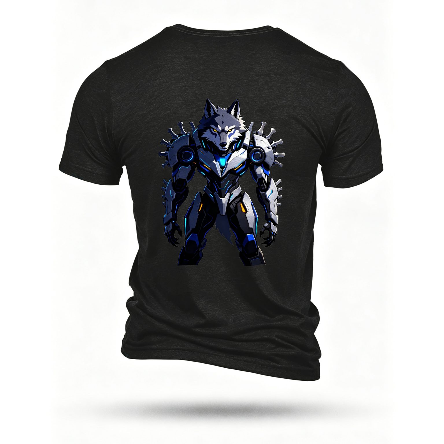 Black T-shirt, back print