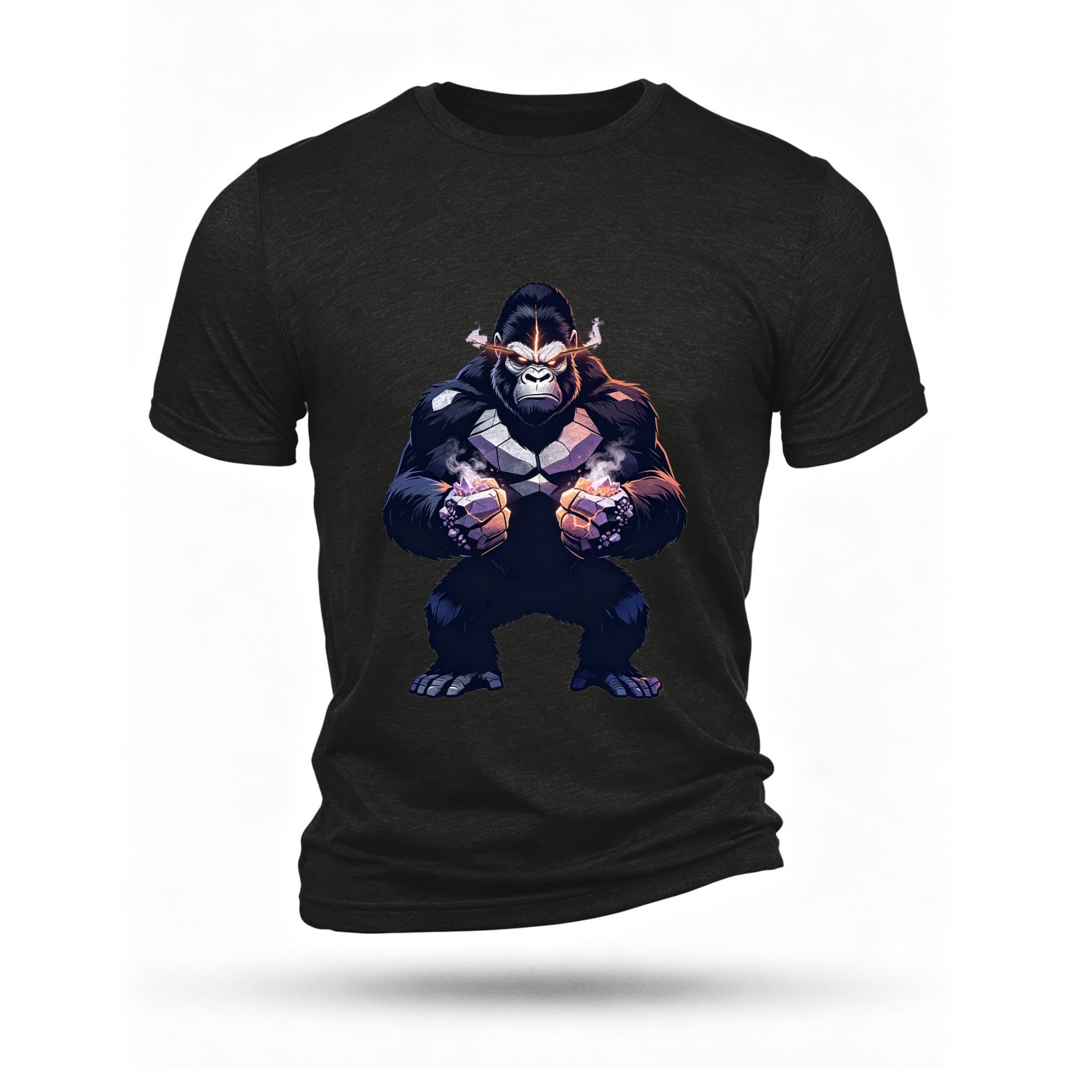 Black T-shirt, front print