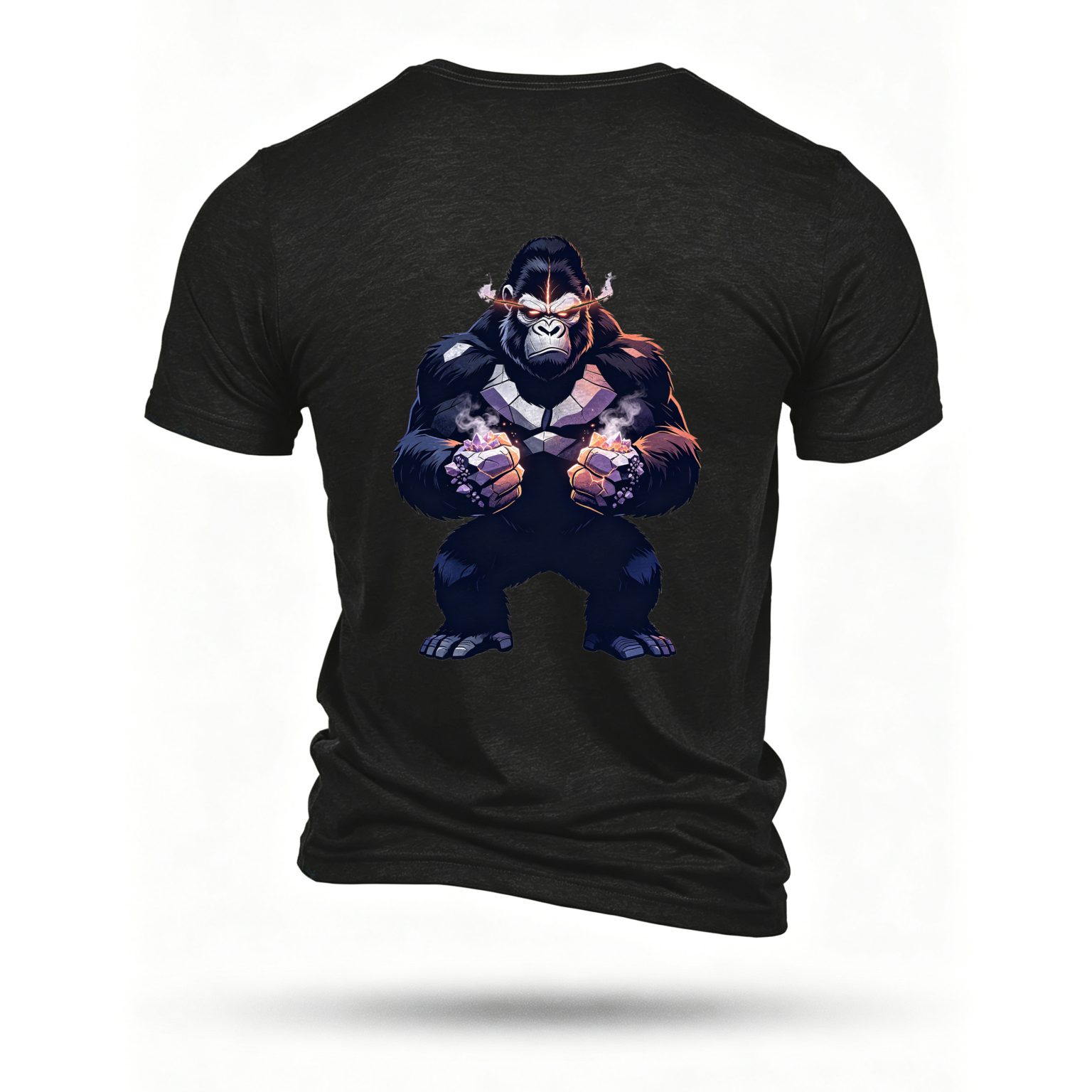 Black T-shirt, back print
