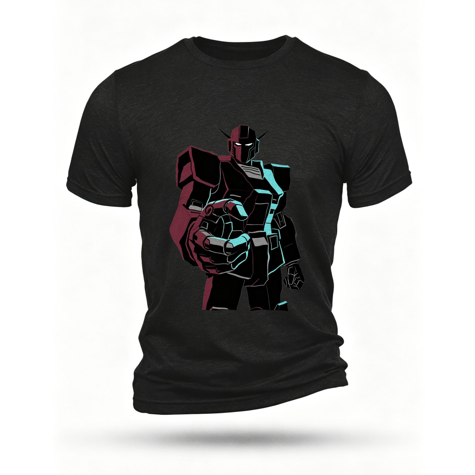 Black T-shirt, front print