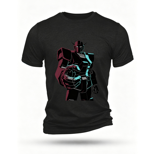 Black T-shirt, front print