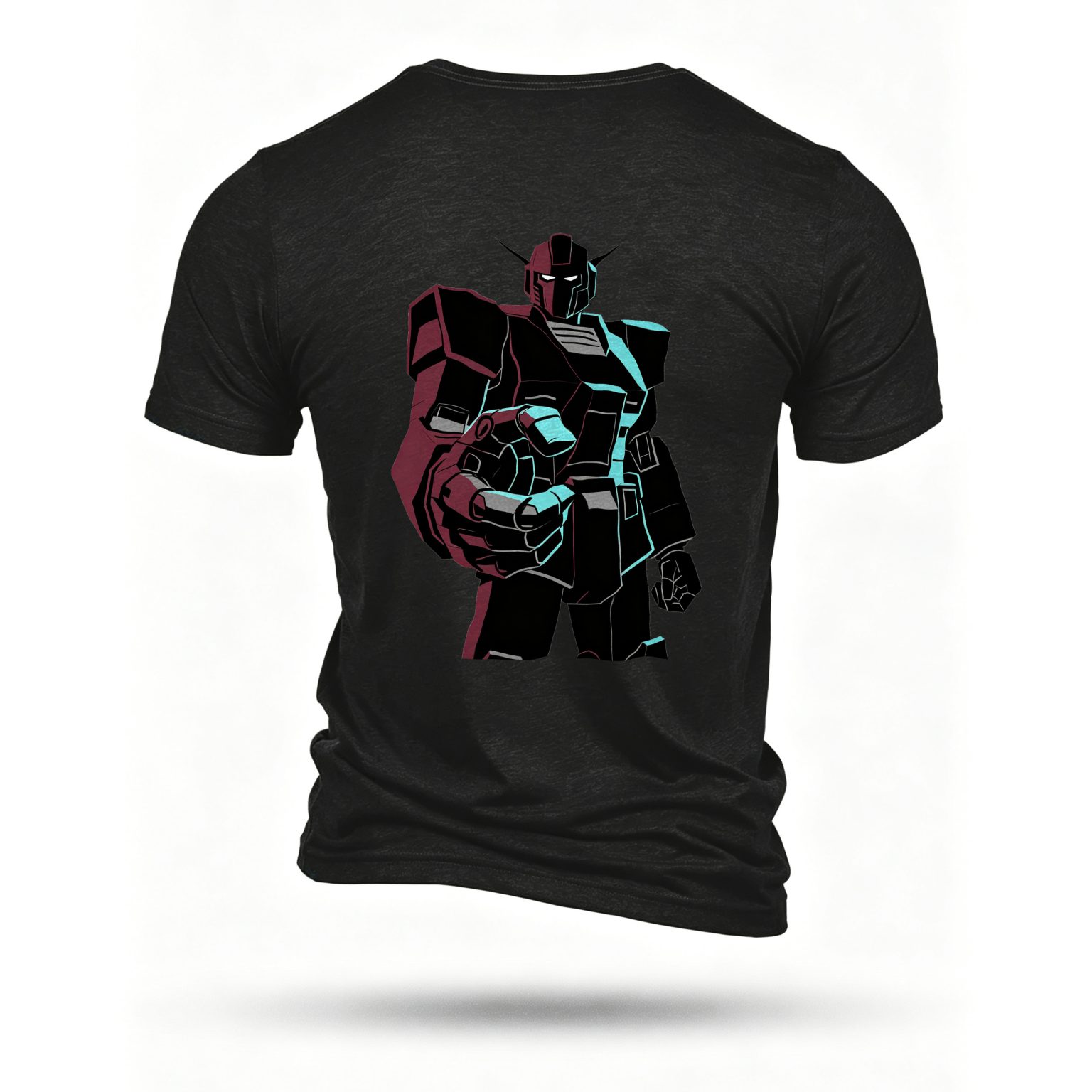 Black T-shirt, back print