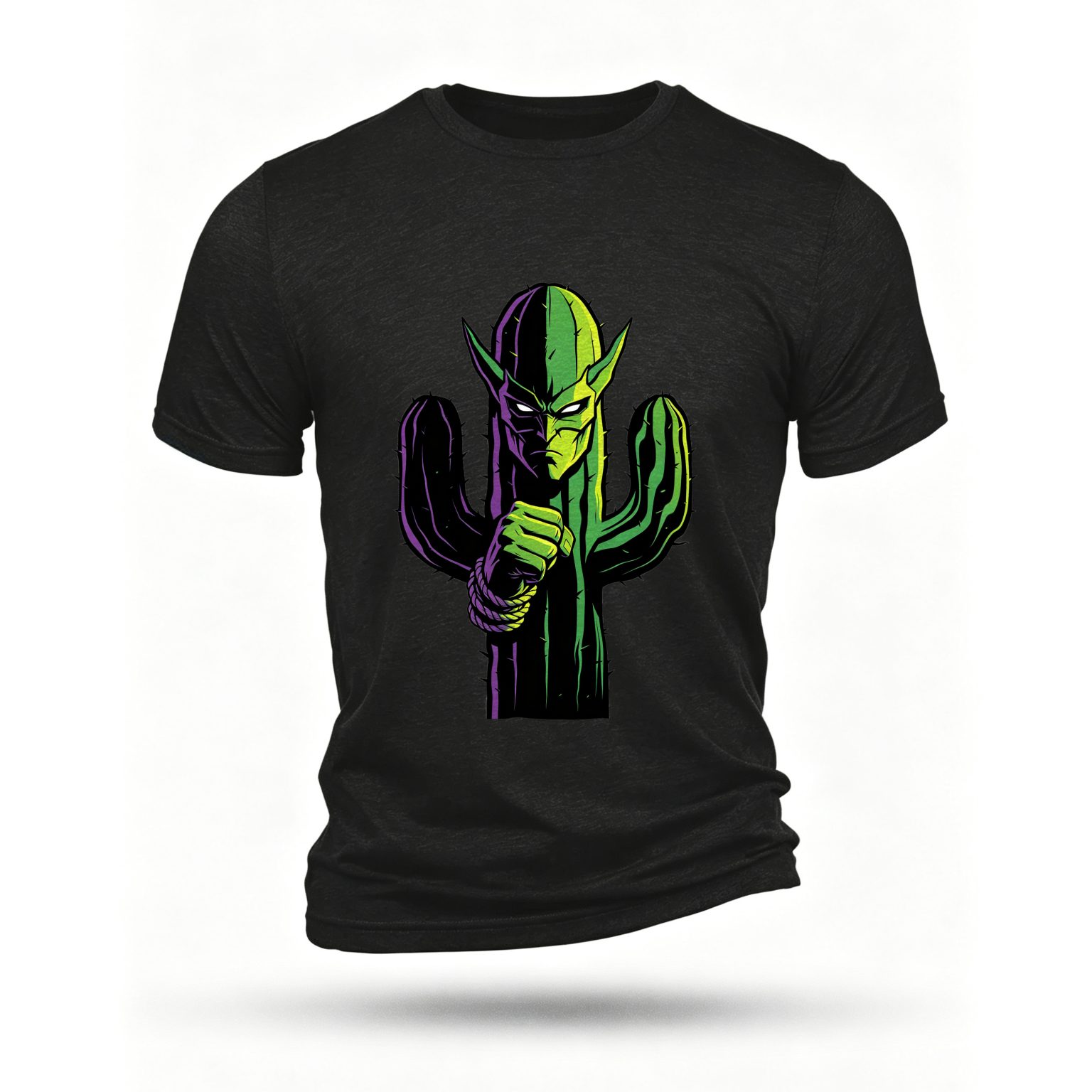 Black T-shirt, front print