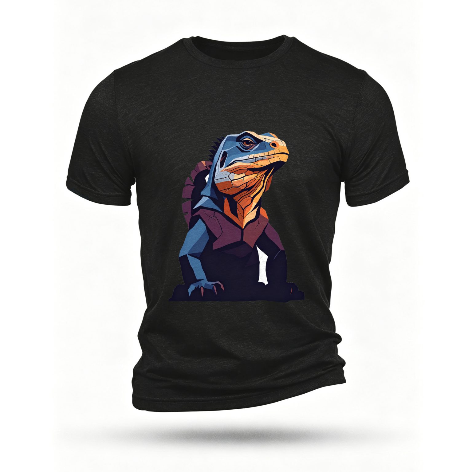 Black T-shirt, front print