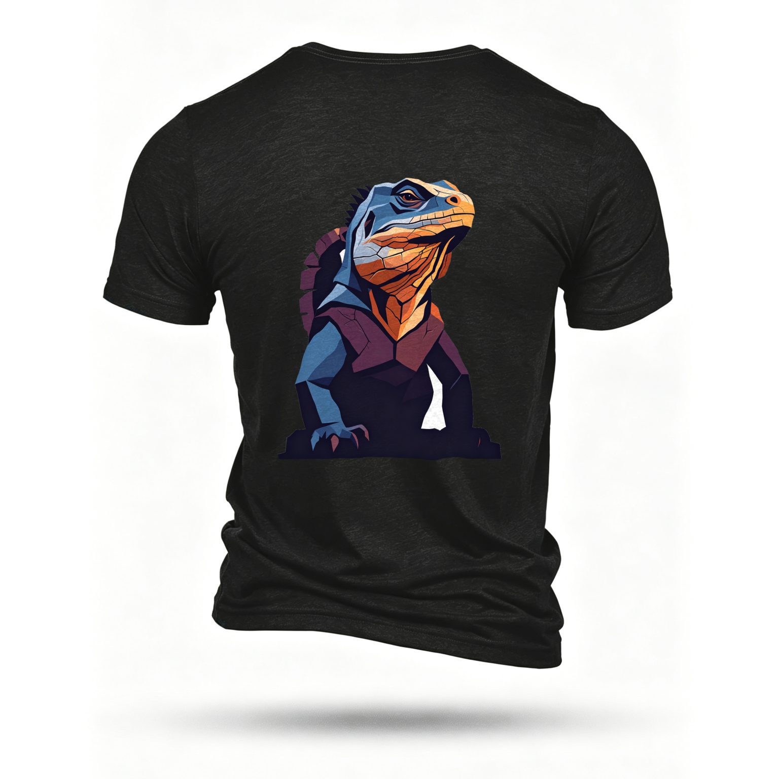Black T-shirt, back print