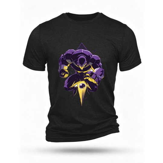 Black T-shirt, front print