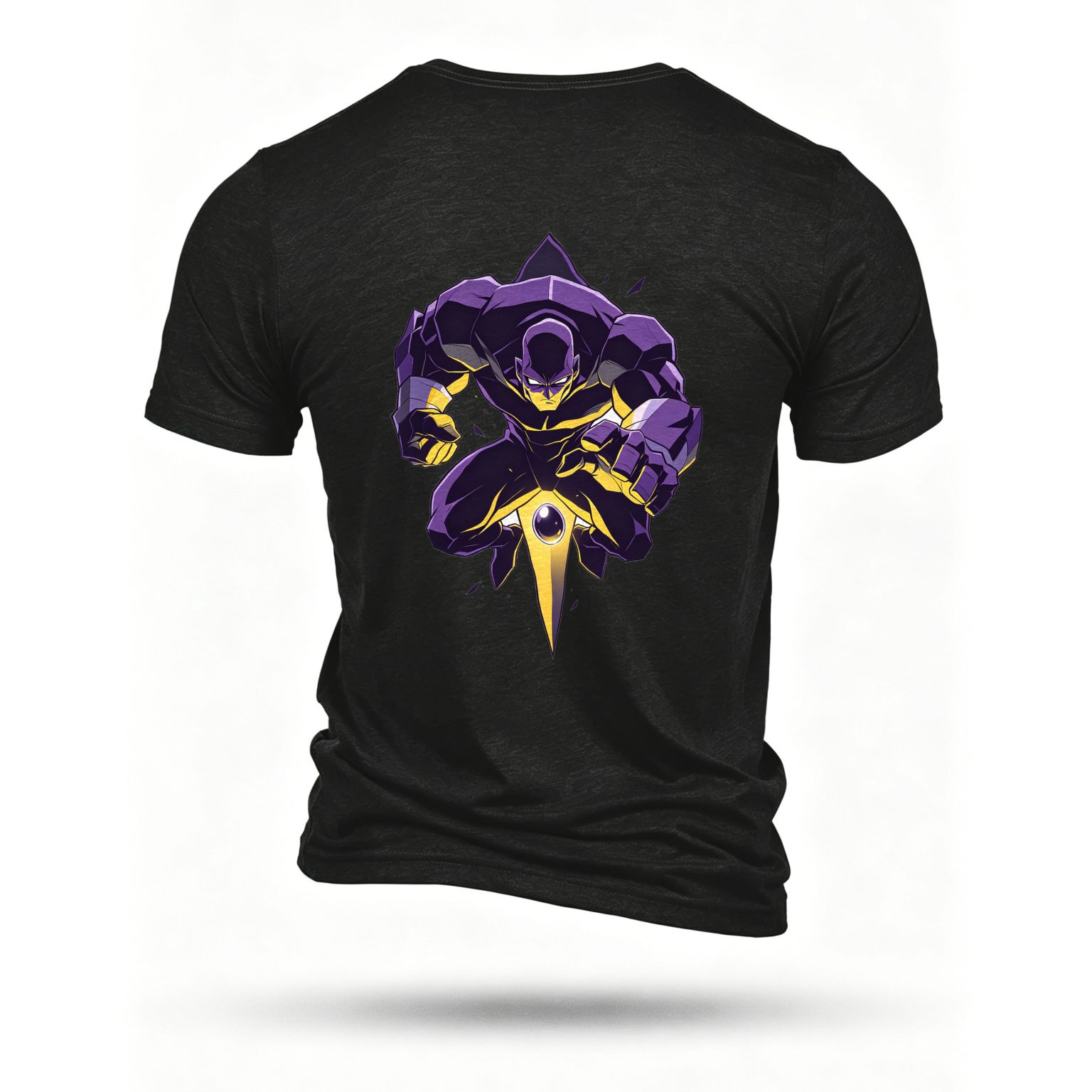 Black T-shirt, back print