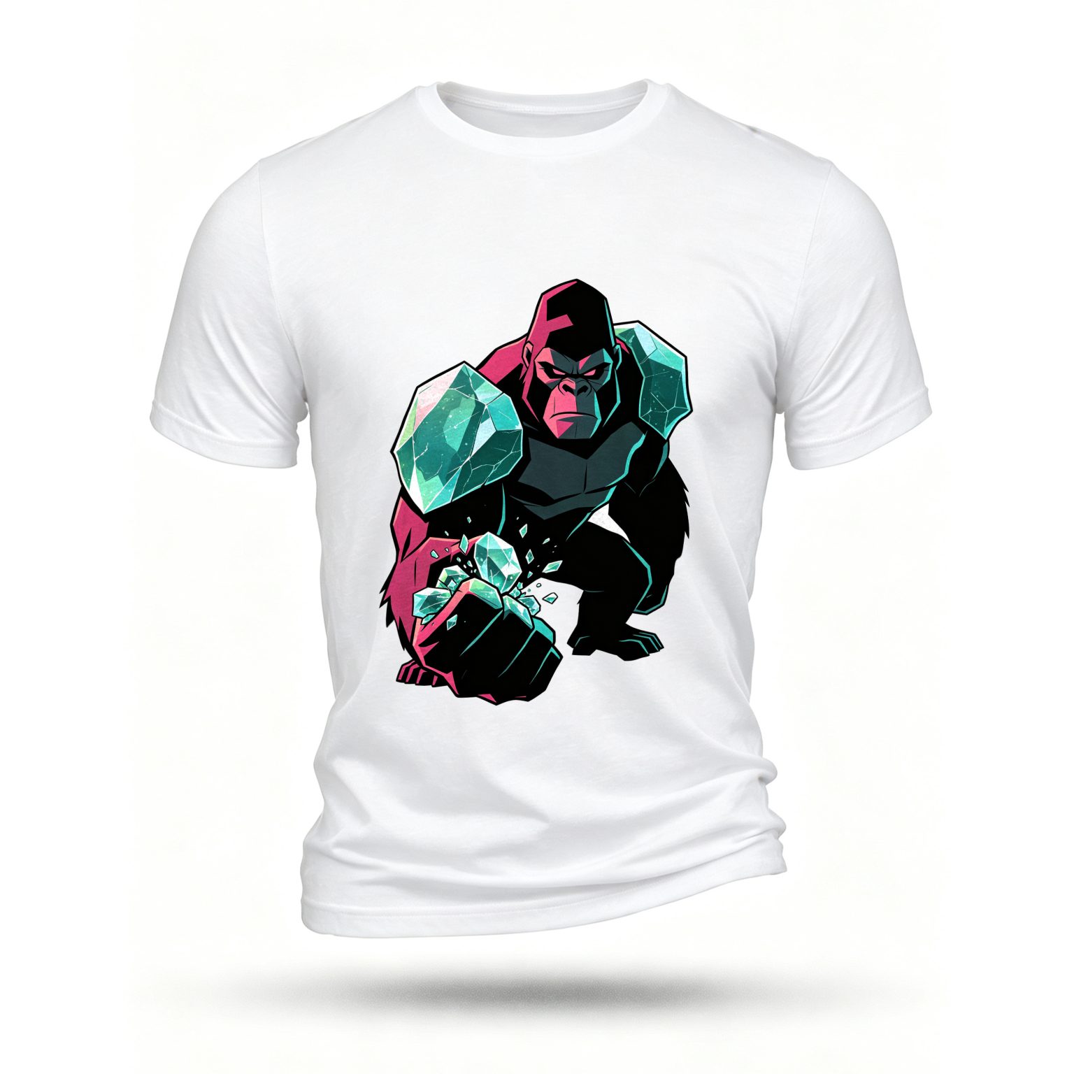 White T-shirt, front print