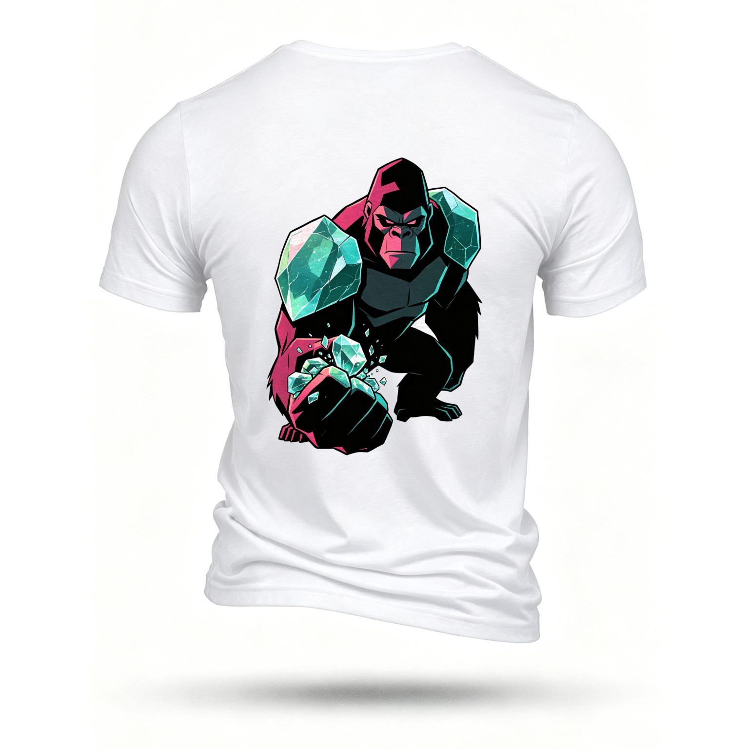 White T-shirt, back print