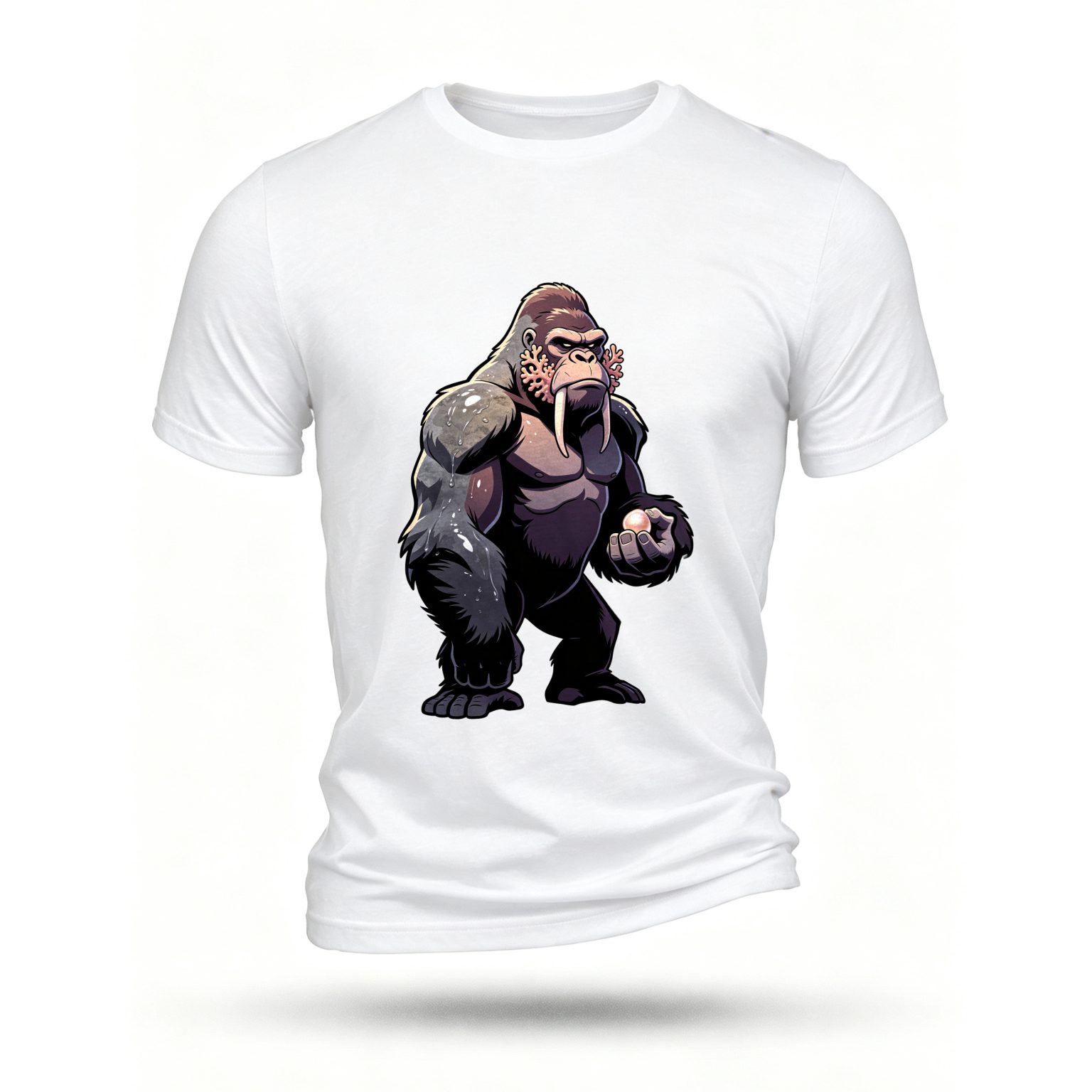 White T-shirt, front print