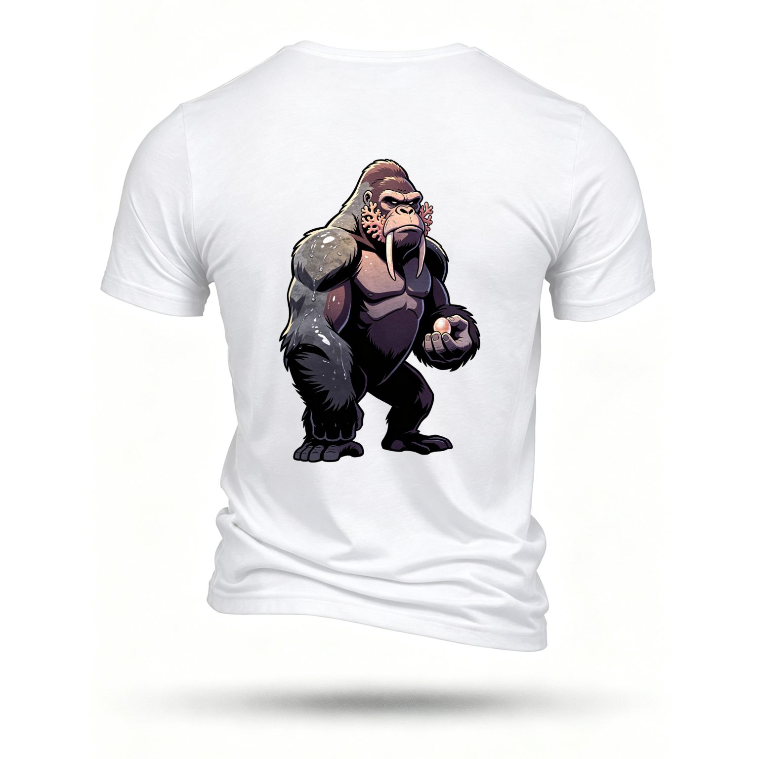 White T-shirt, back print