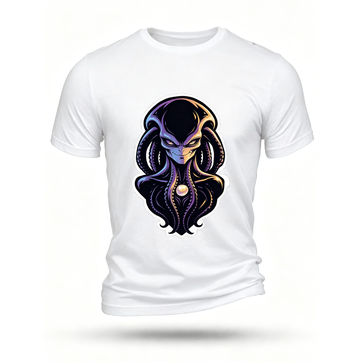 White T-shirt, front print