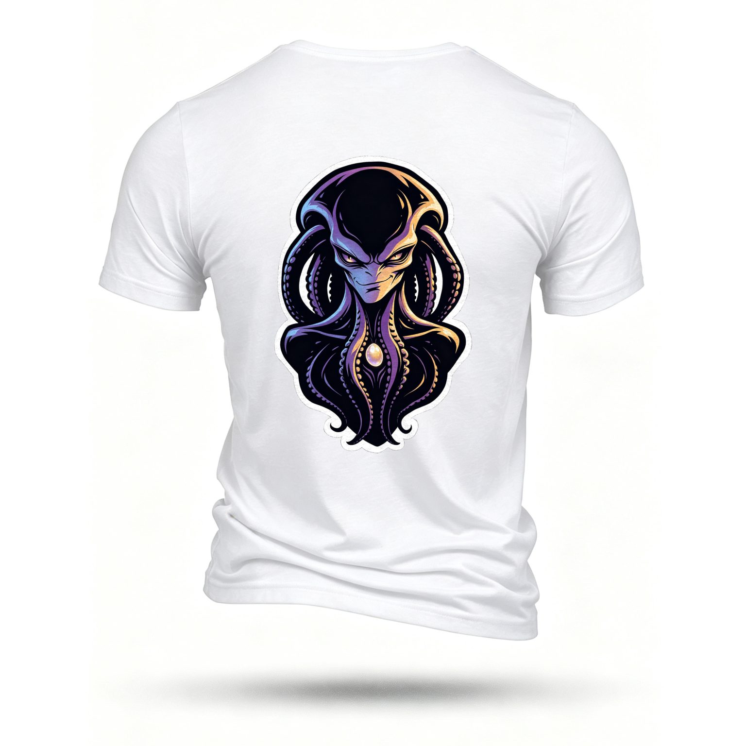 White T-shirt, back print