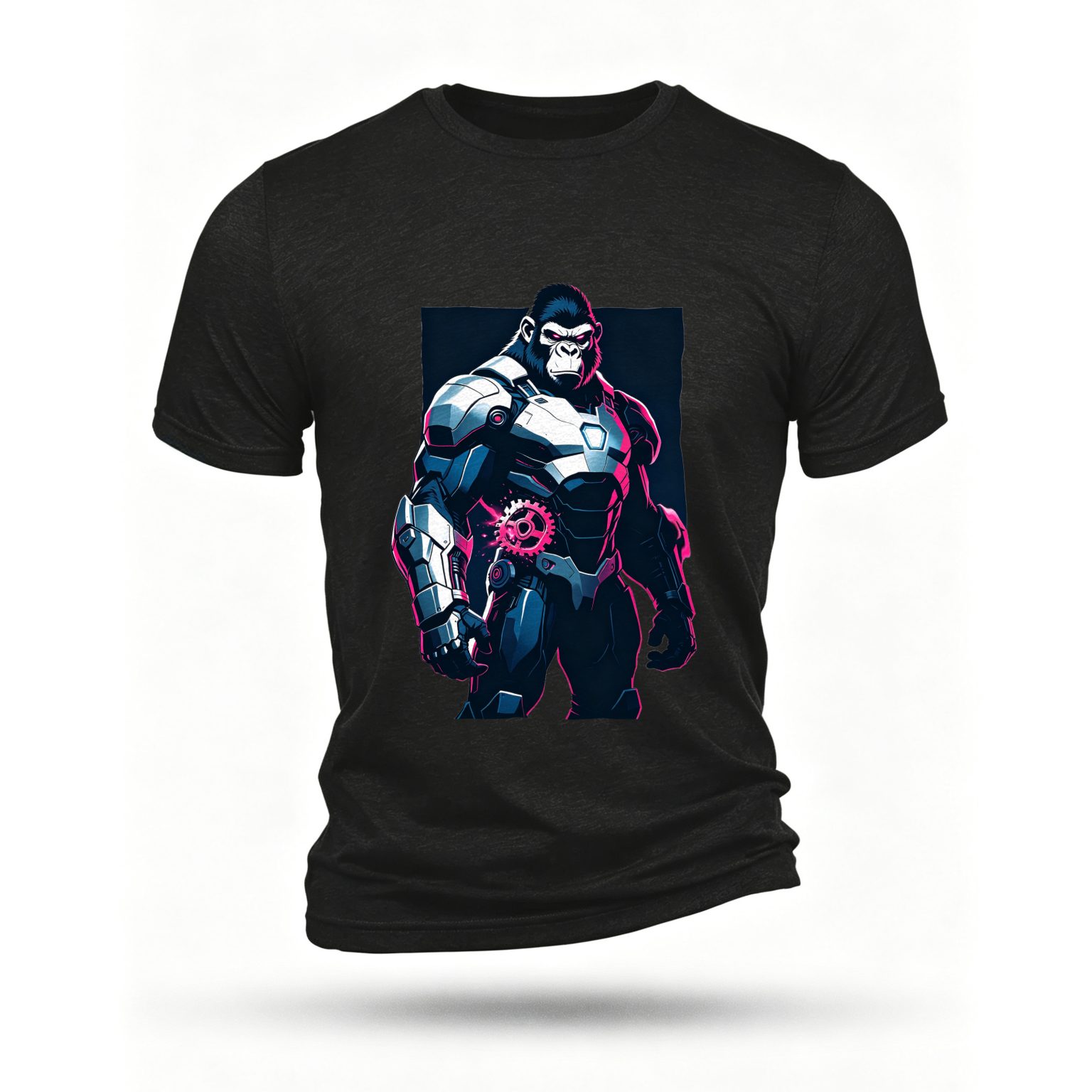 Black T-shirt, front print