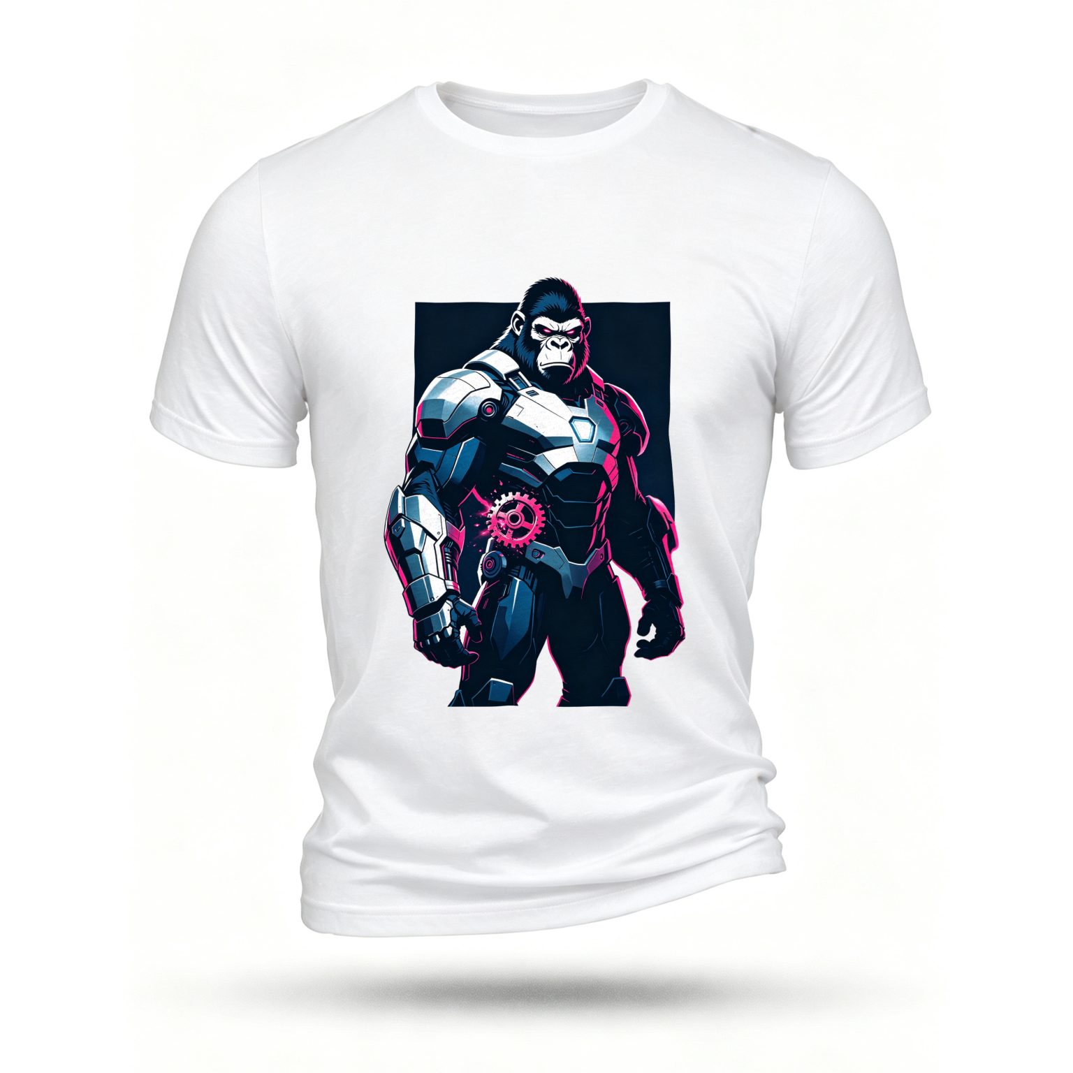 White T-shirt, front print