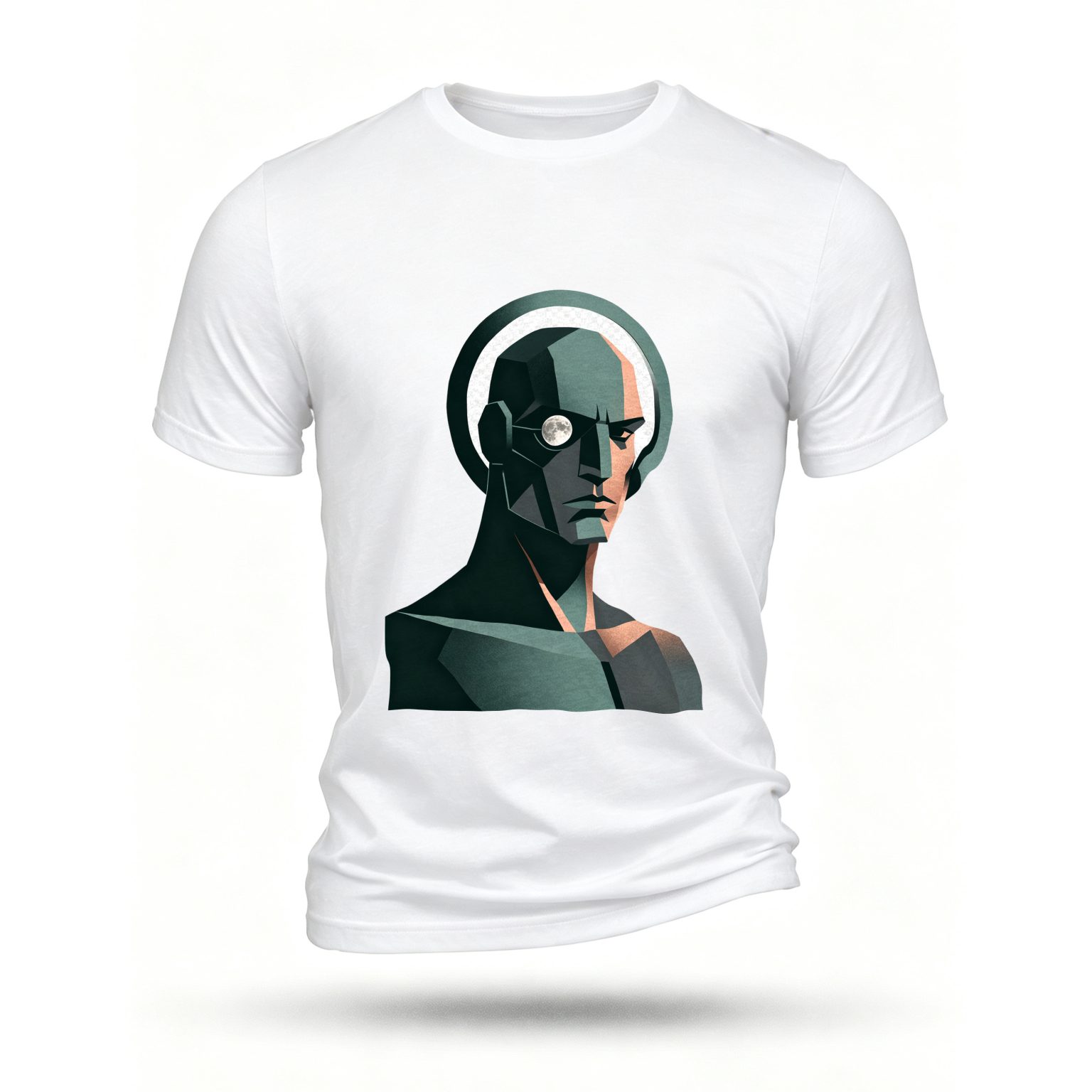 White T-shirt, front print