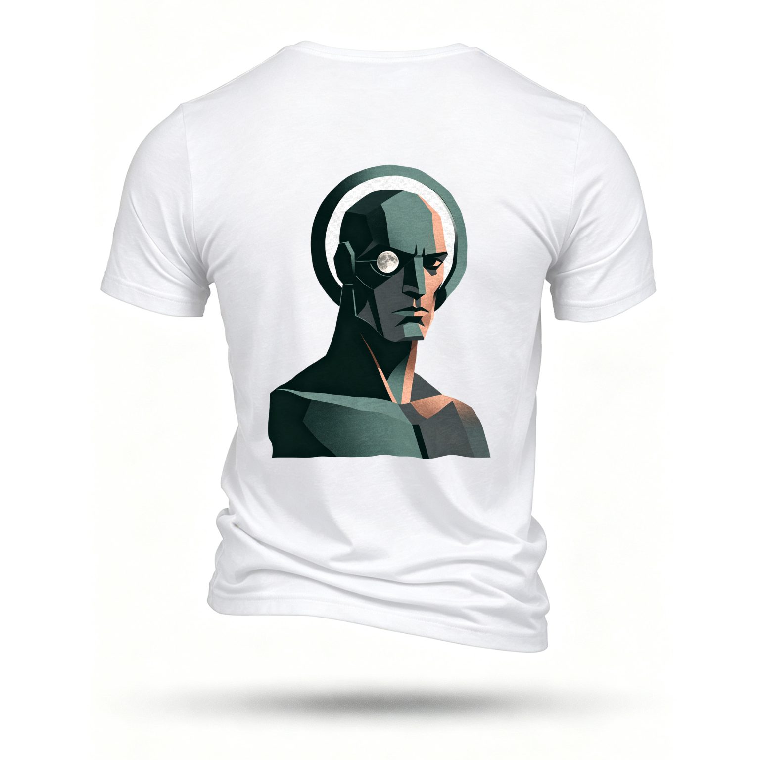 White T-shirt, back print