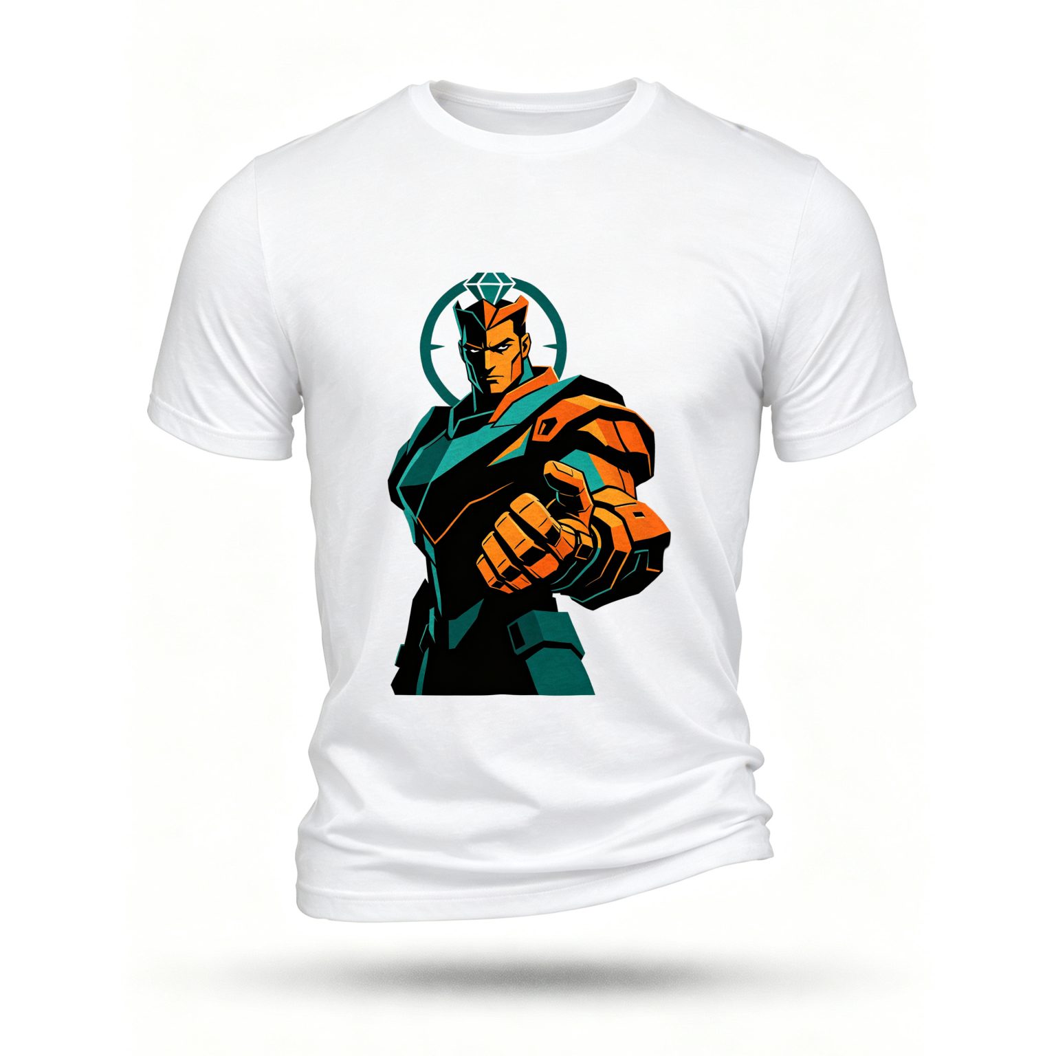 White T-shirt, front print