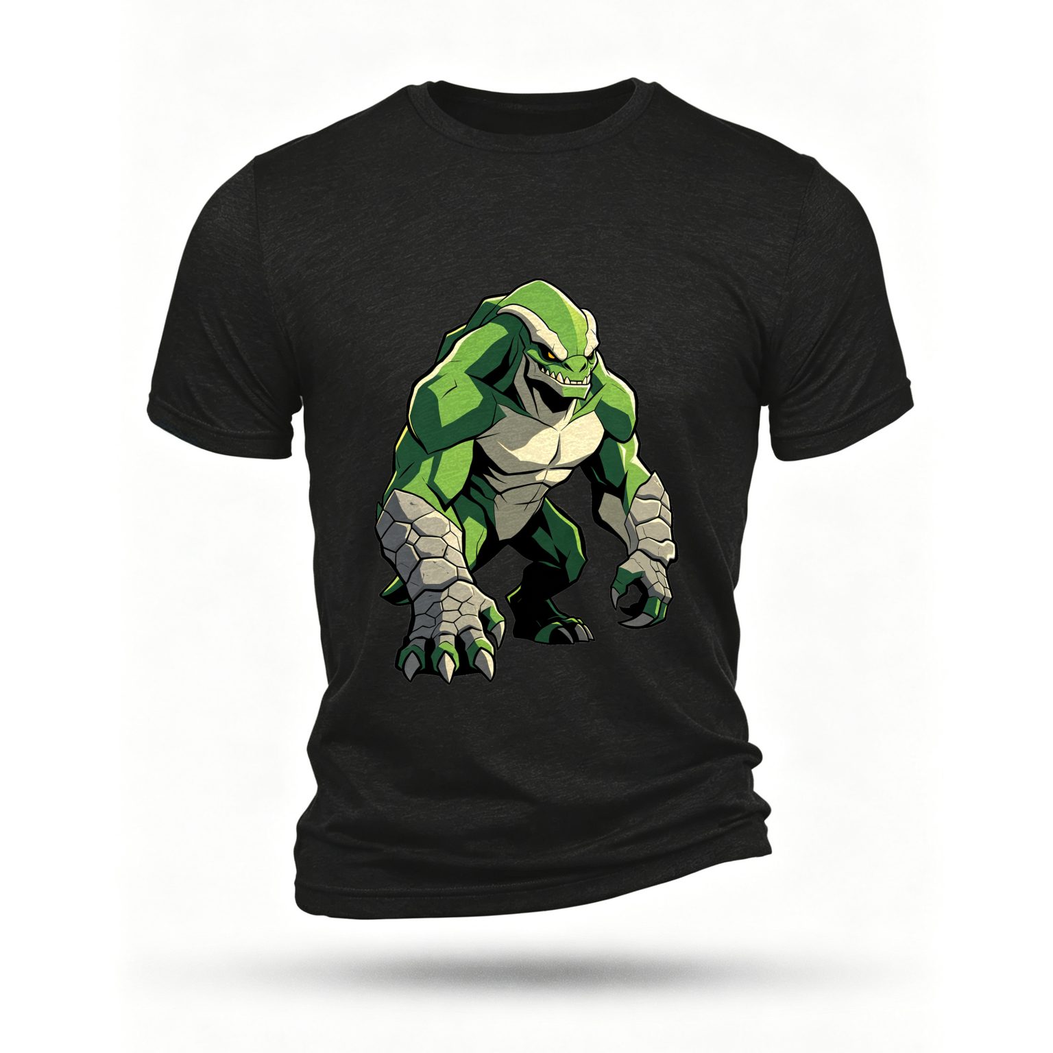 Black T-shirt, front print
