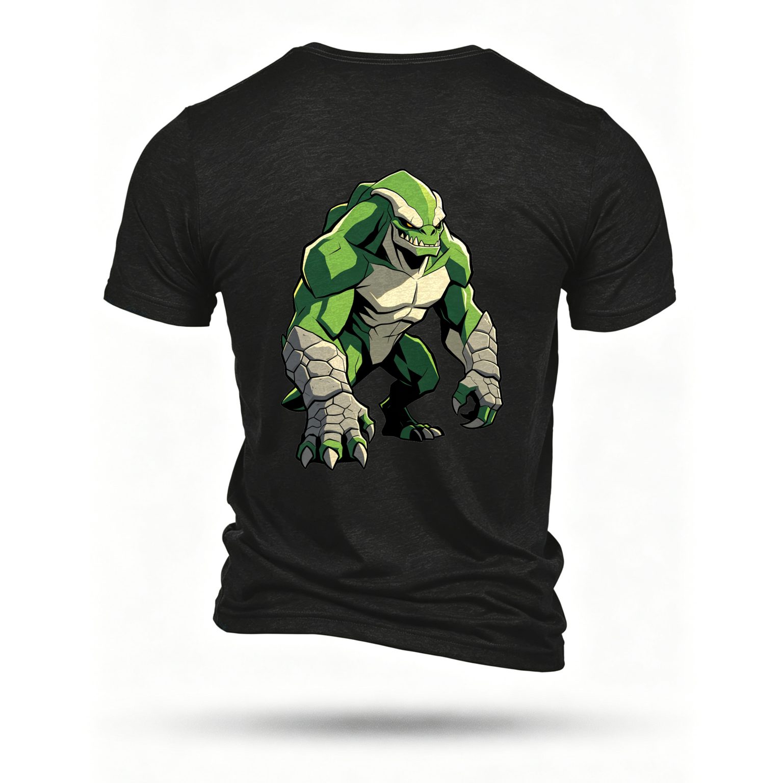 Black T-shirt, back print