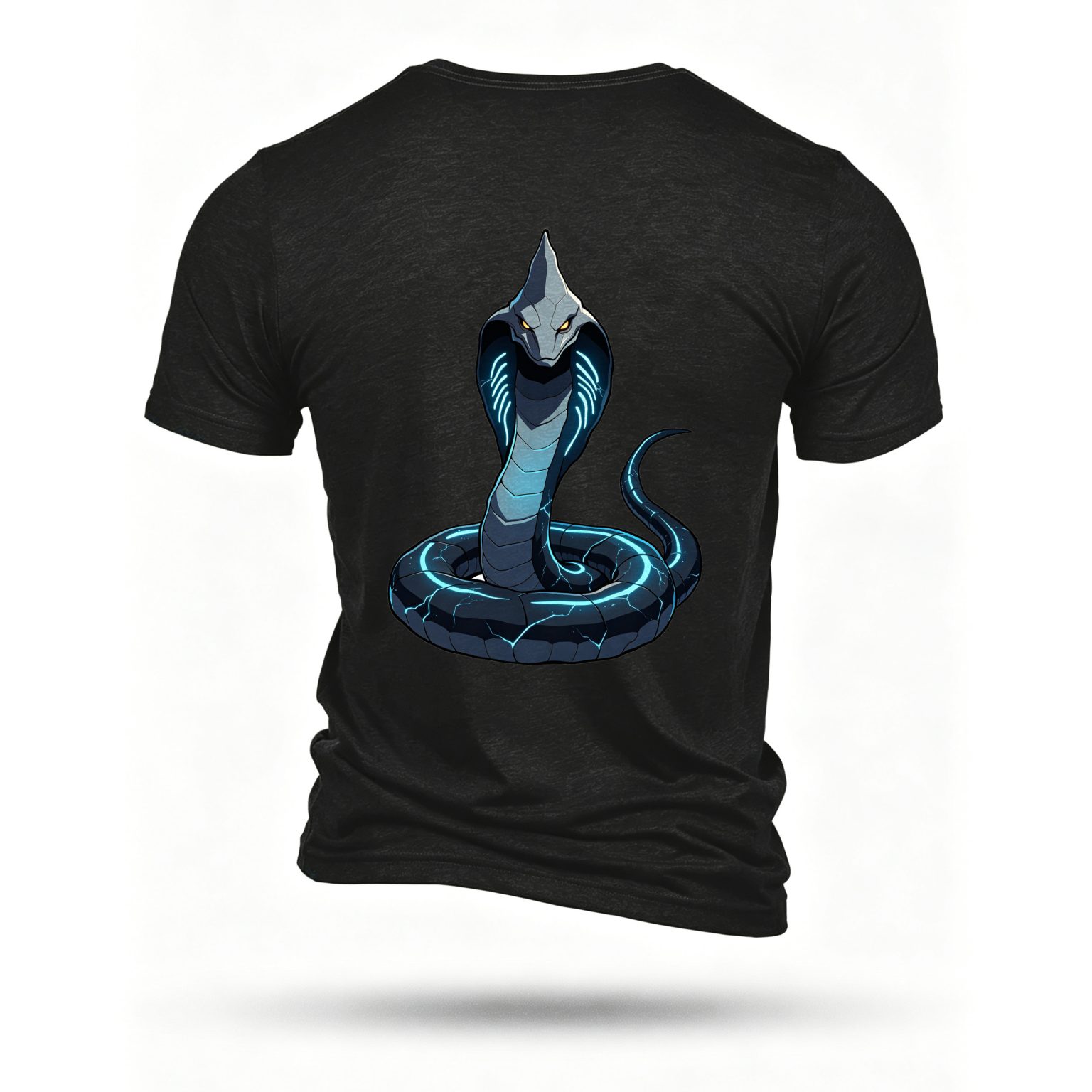 Black T-shirt, back print