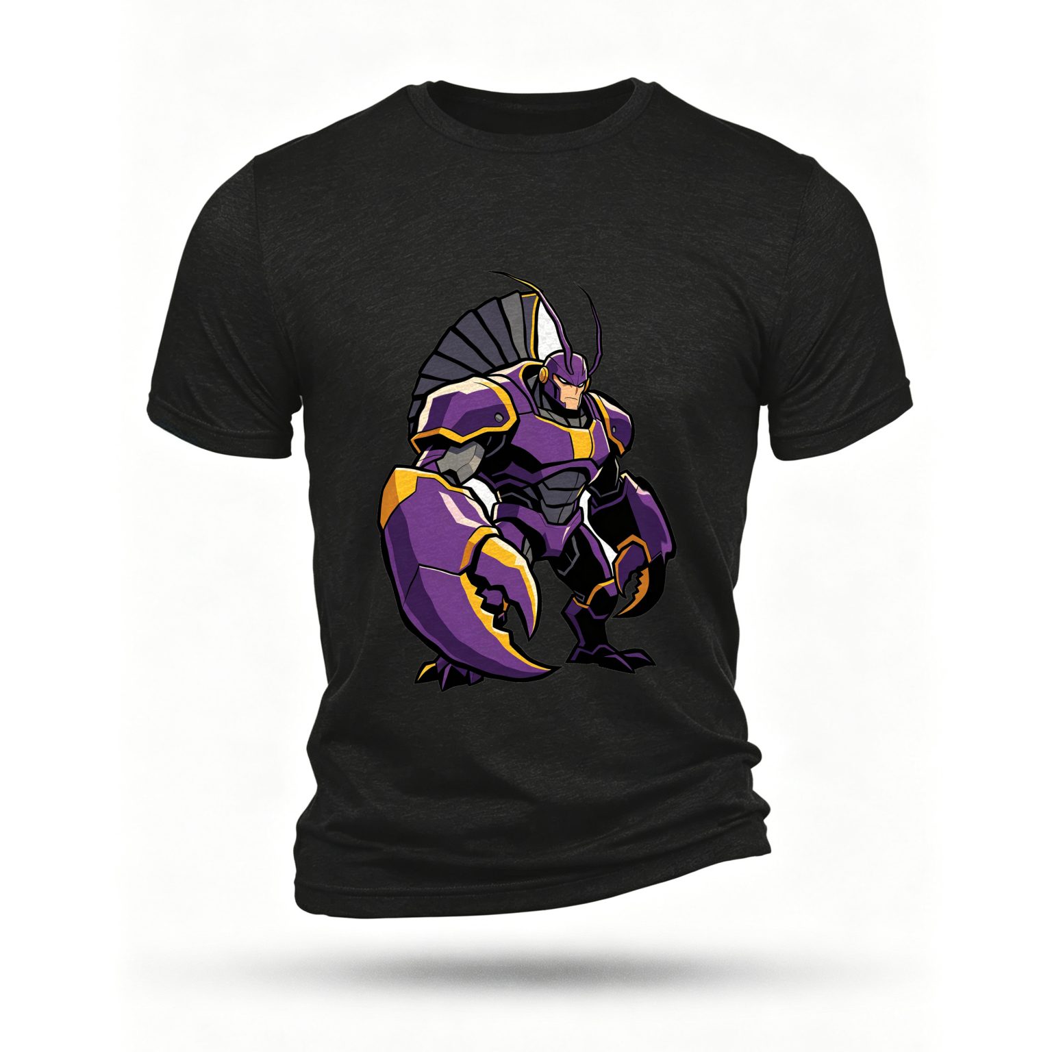 Black T-shirt, front print