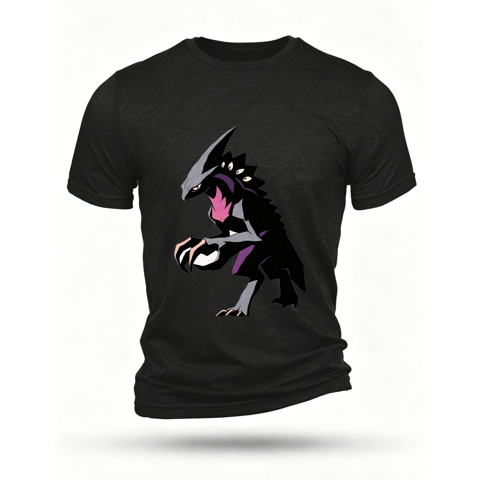 Black T-shirt, front print