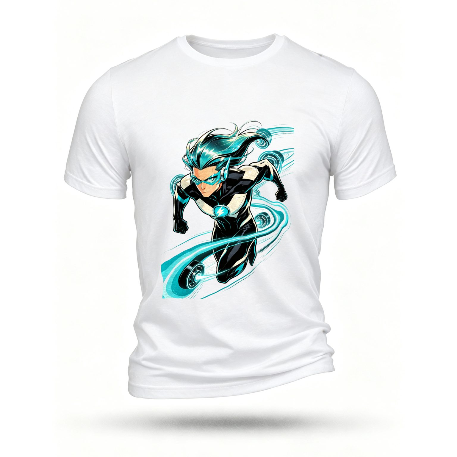 White T-shirt, front print