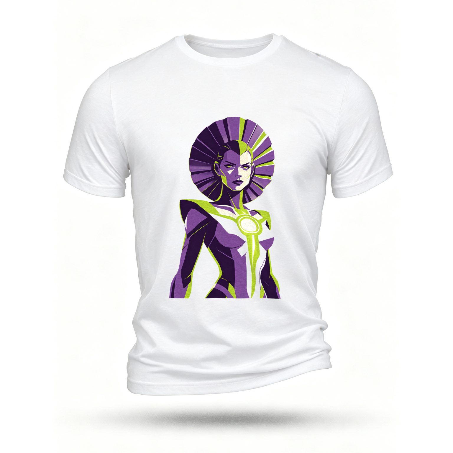 White T-shirt, front print