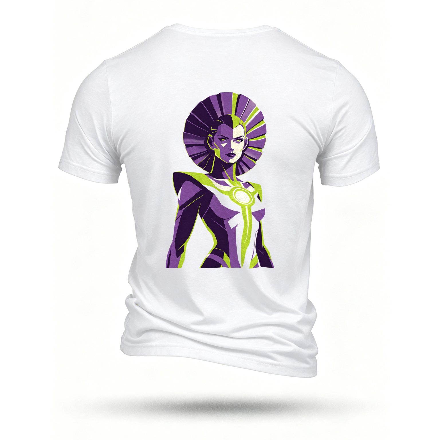 White T-shirt, back print