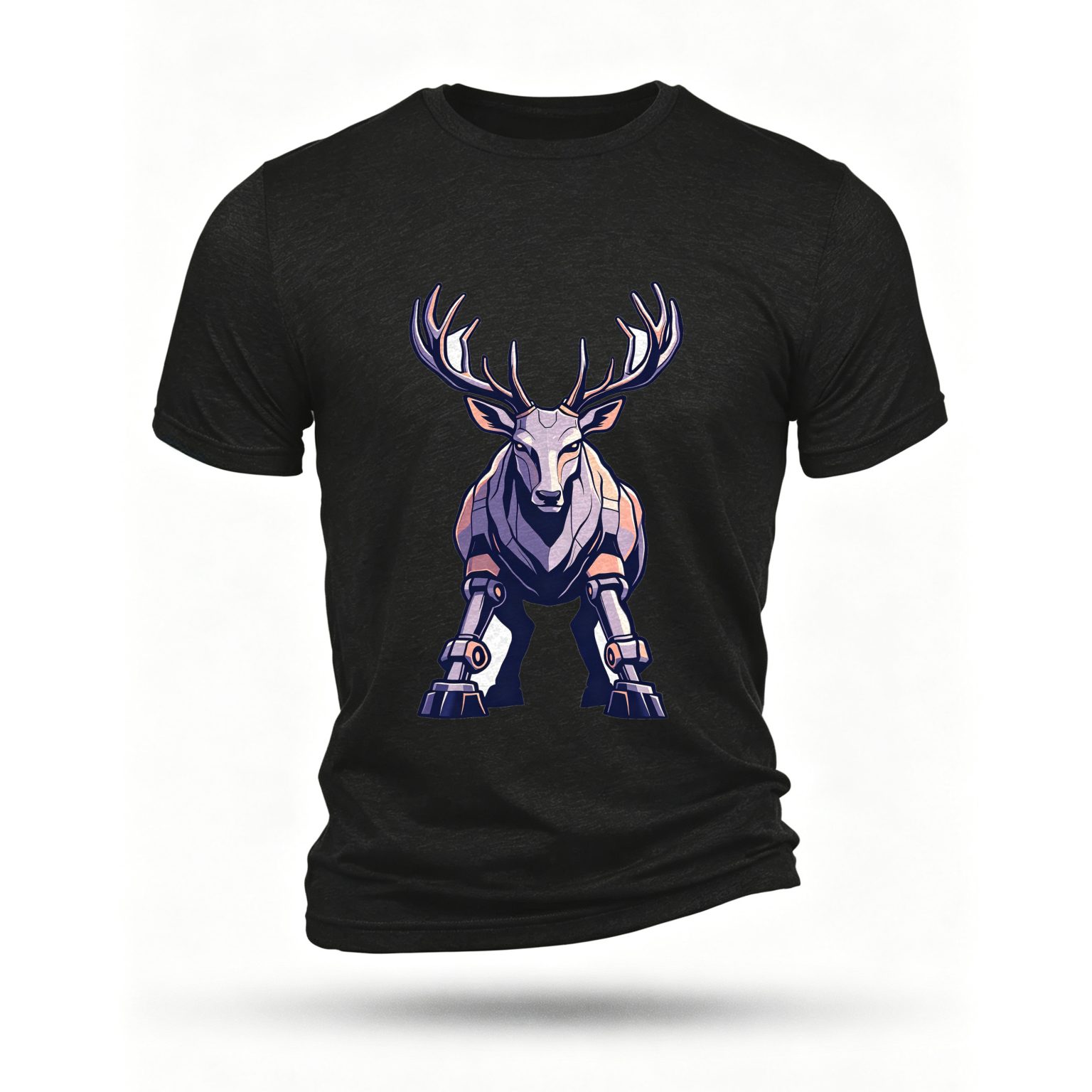 Black T-shirt, front print