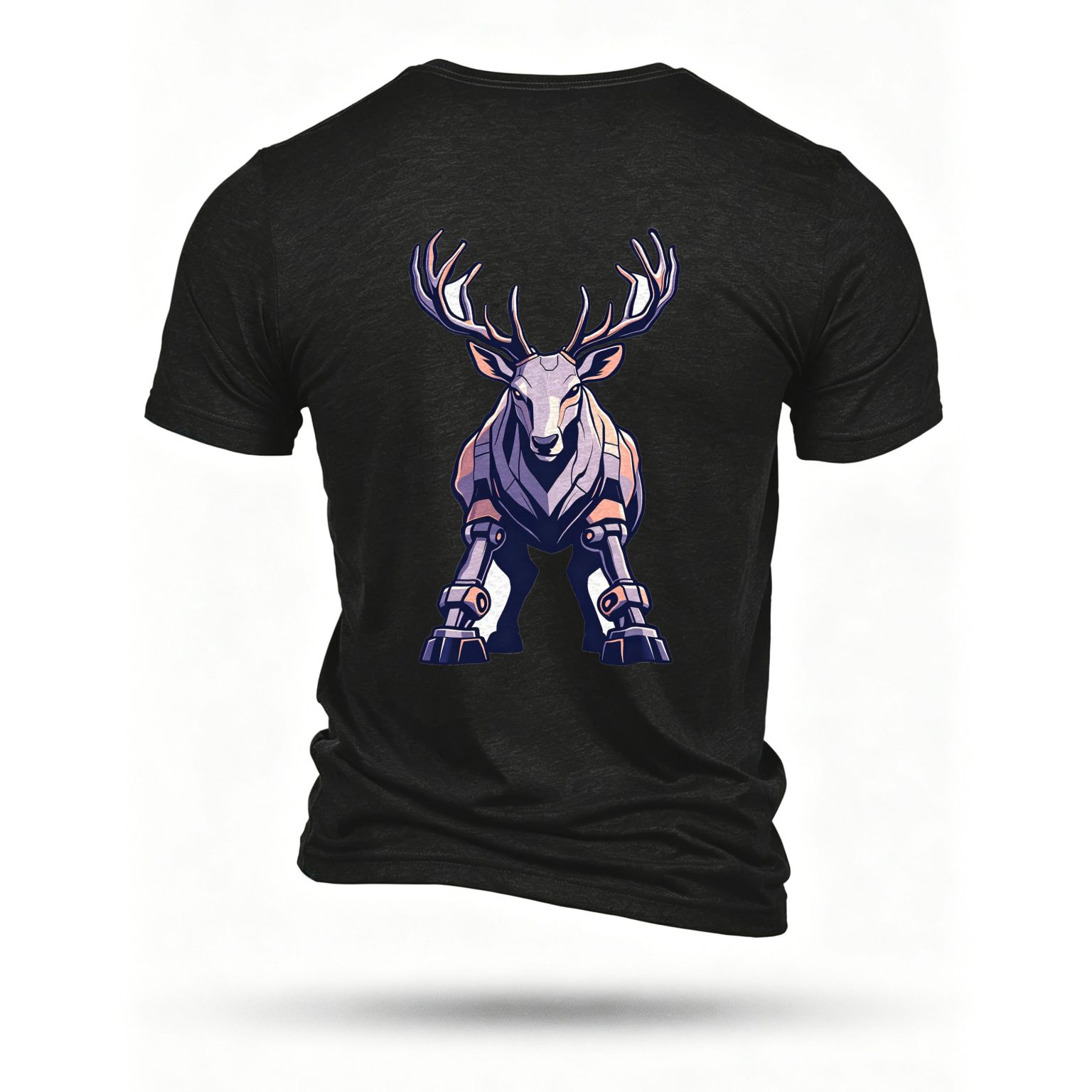 Black T-shirt, back print