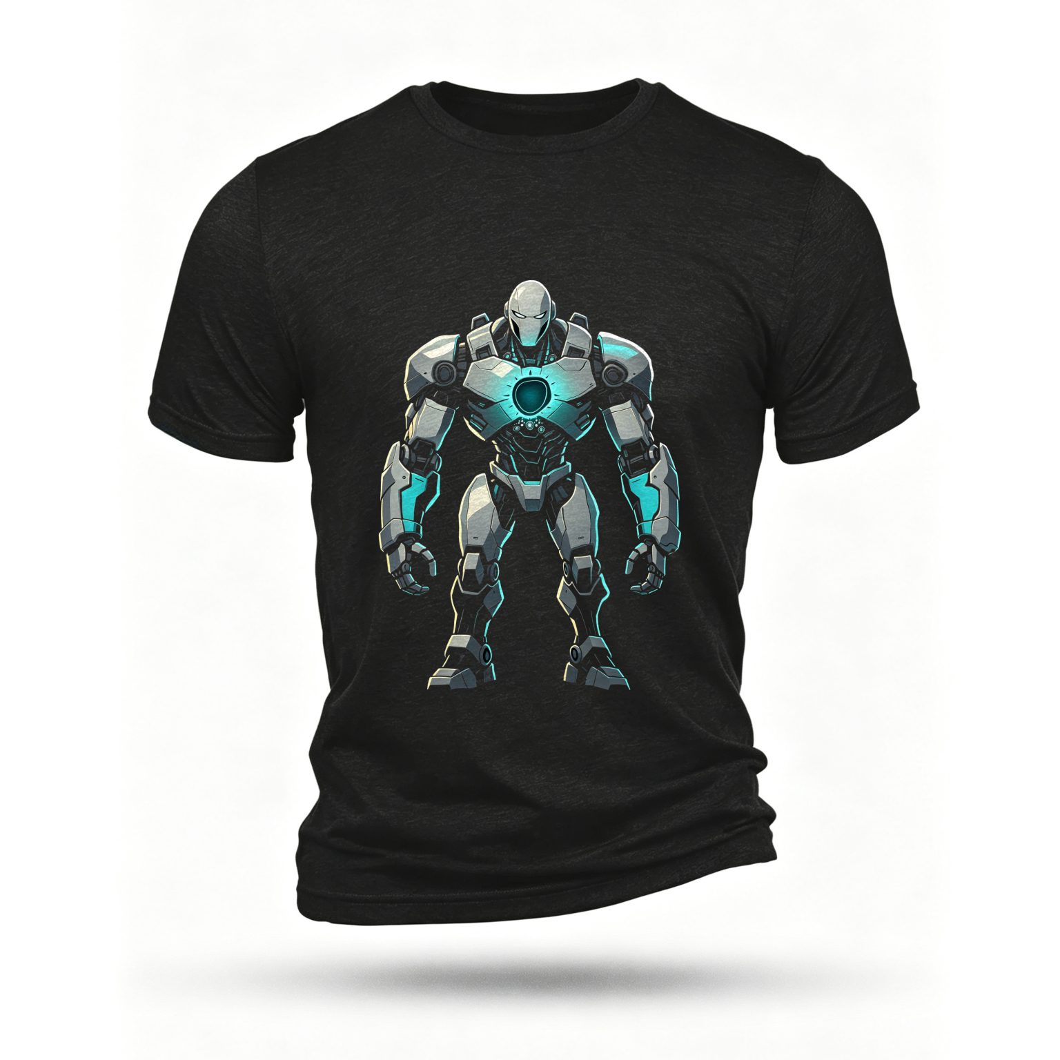 Black T-shirt, front print