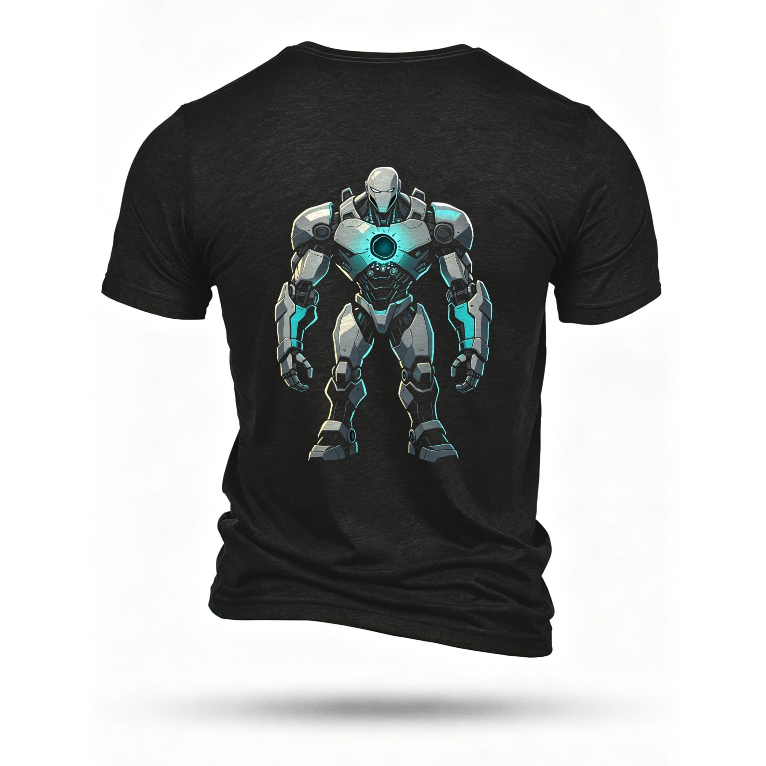 Black T-shirt, back print