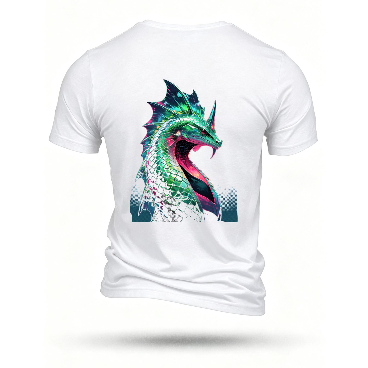White T-shirt, back print