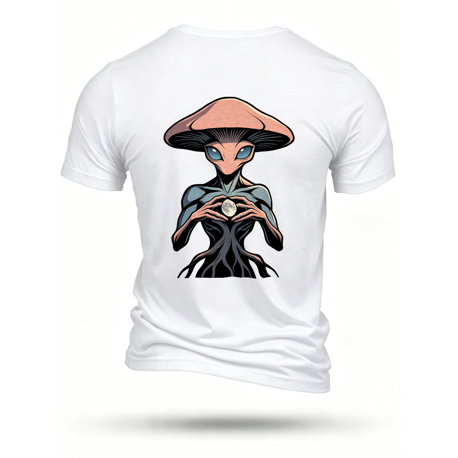 White T-shirt, back print
