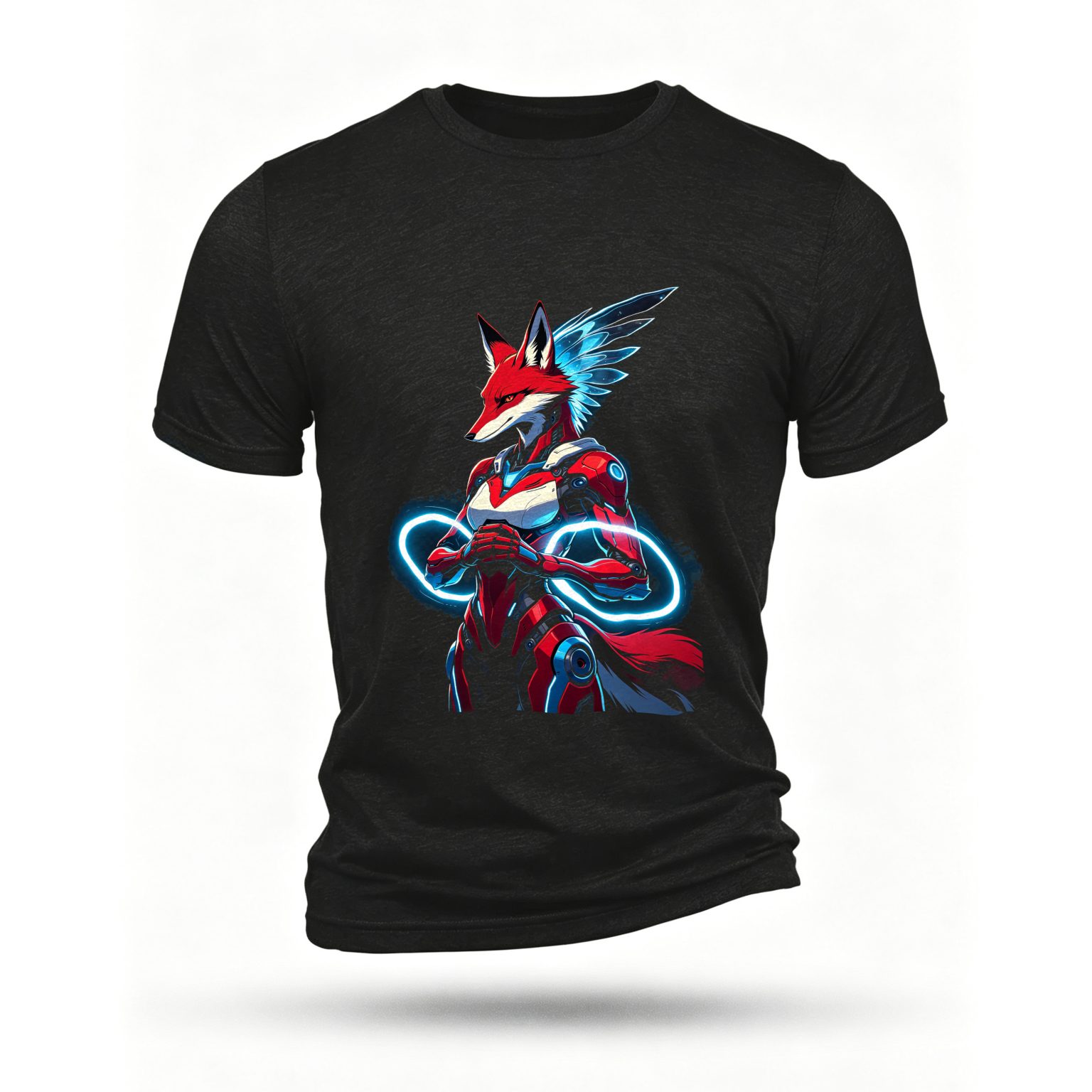 Black T-shirt, front print