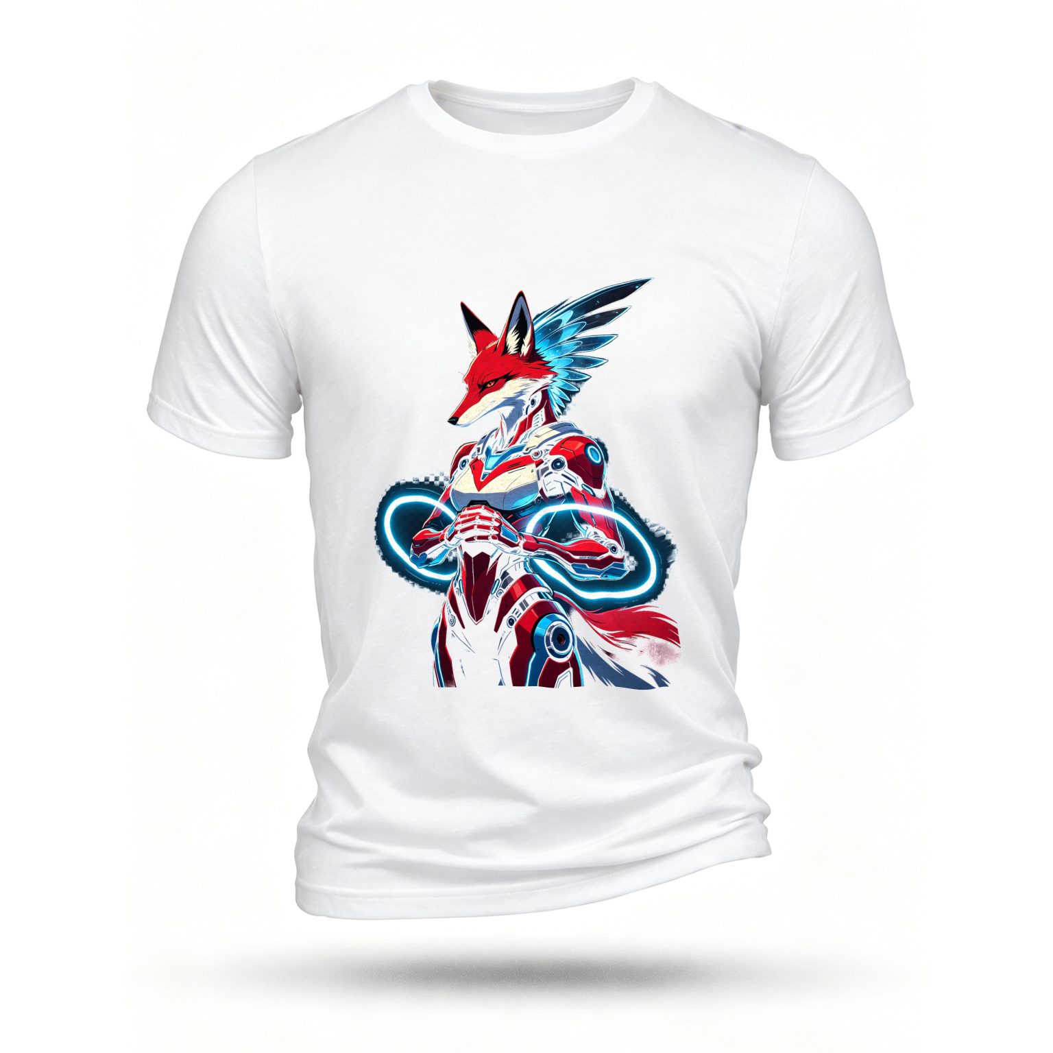 White T-shirt, front print